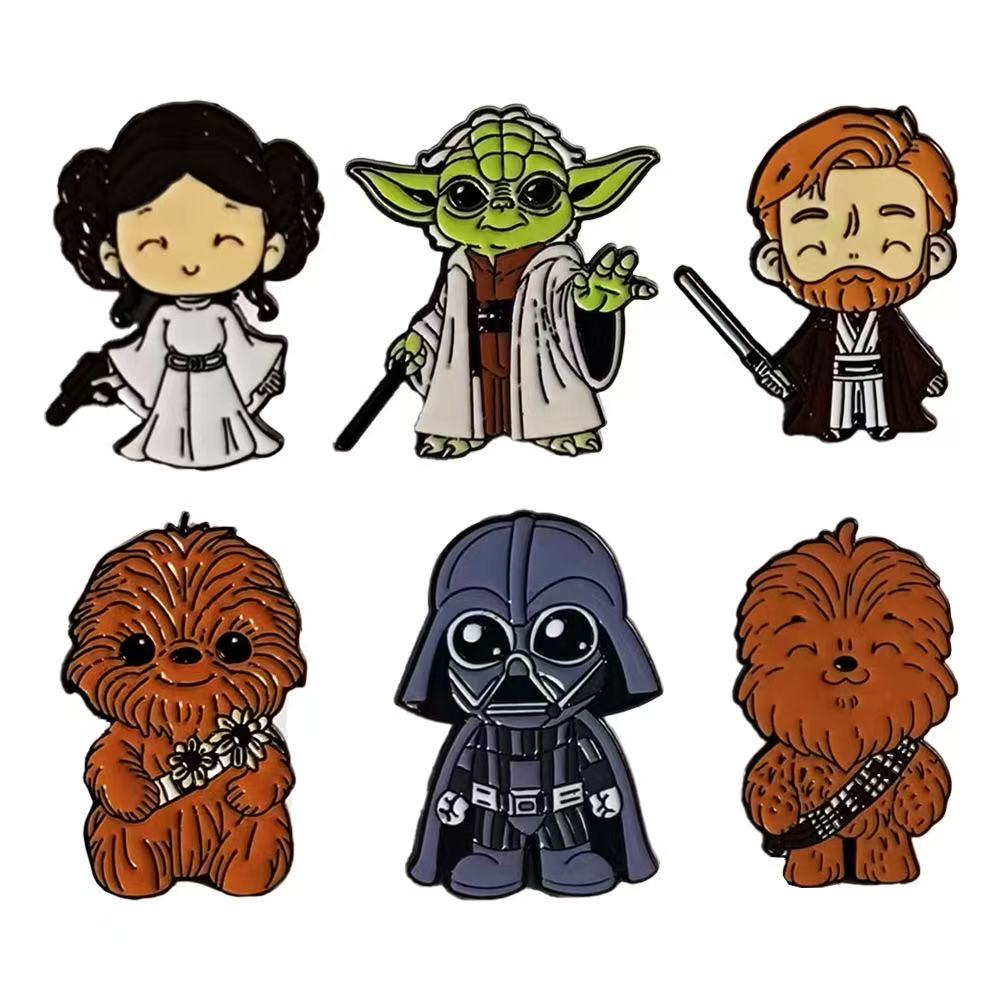 Baby Yoda Clothing - 6개/세트 스타워즈 배지 브로치 수집용 SF