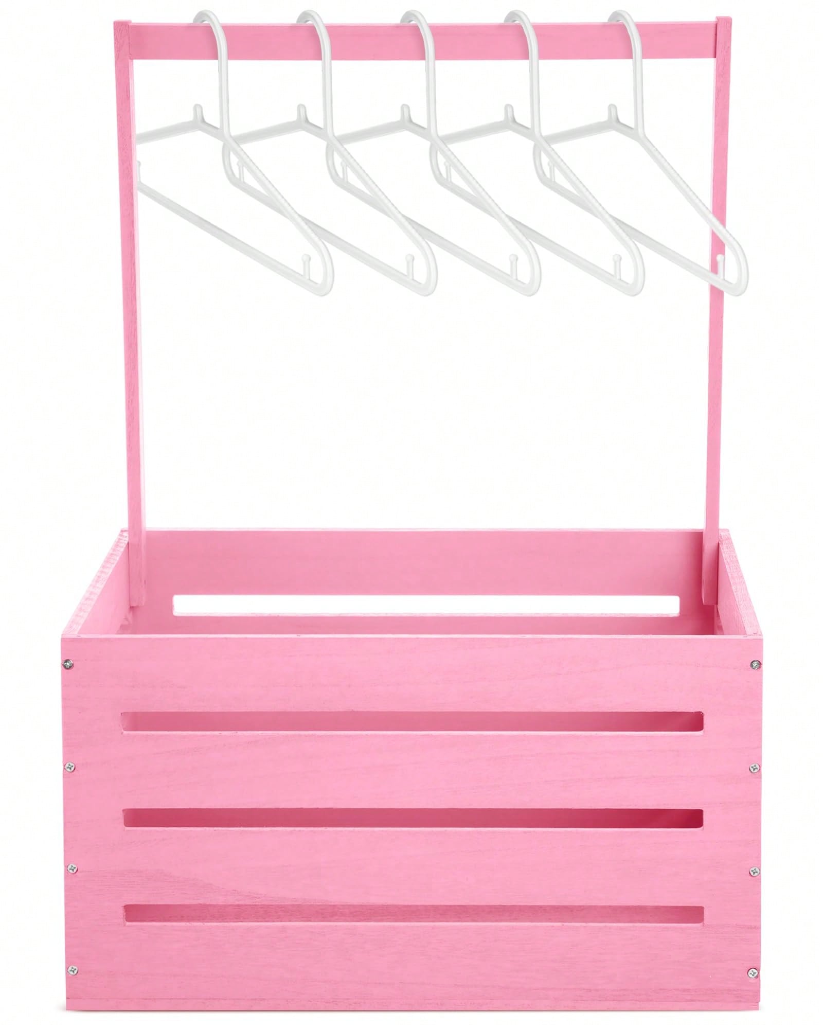 Baby Clothing Rack Gift - 나무로 만든 베이비 샤워 상자 옷장