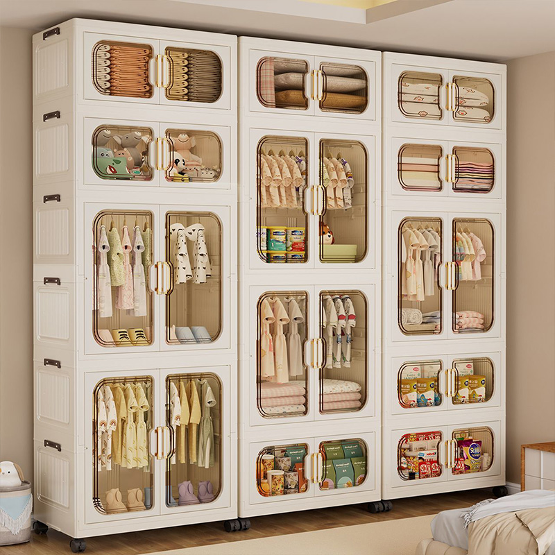 Baby Clothing Dresser - 다채로운 색상의 접이식 어린이 옷장 –