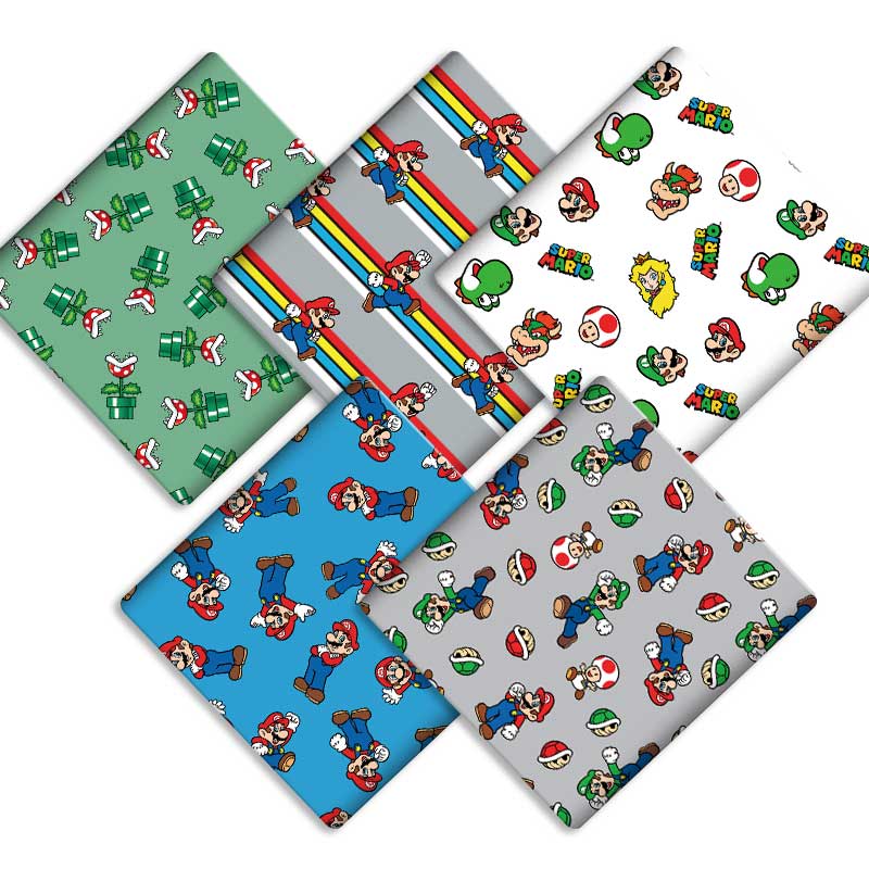 Baby Clothing Material - 폴리에스터 면 만화 원단 140*50cm 수제