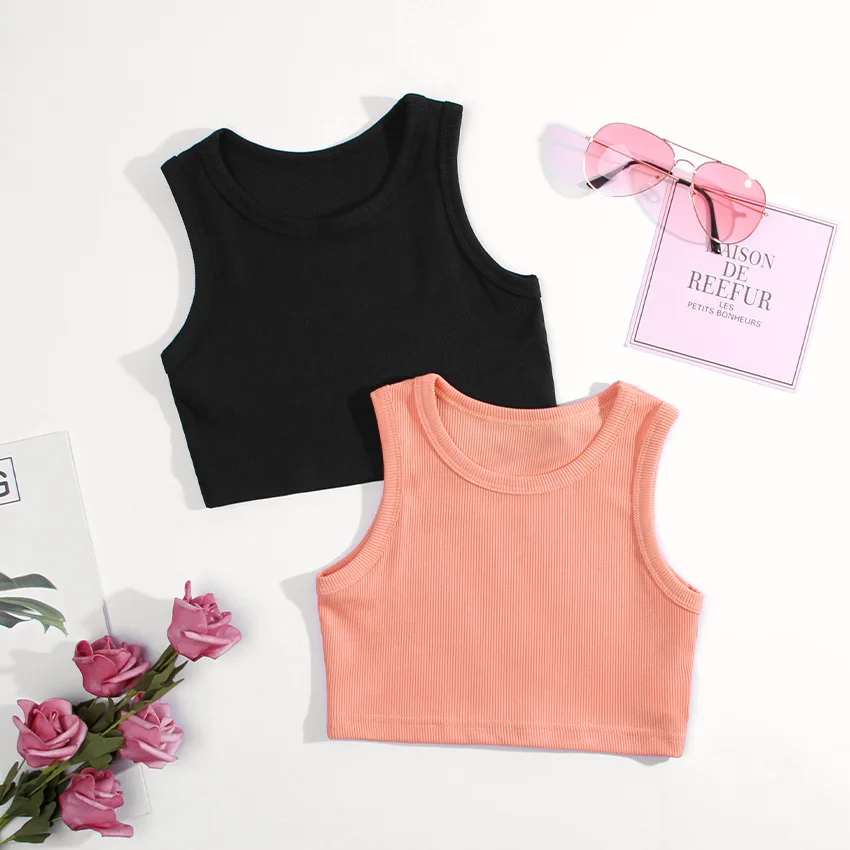 여아용 민소매 티셔츠, 재즈 베이비 탱크 탑, 캐미솔, - Baby Clothing For Sale 리뷰 및 가격