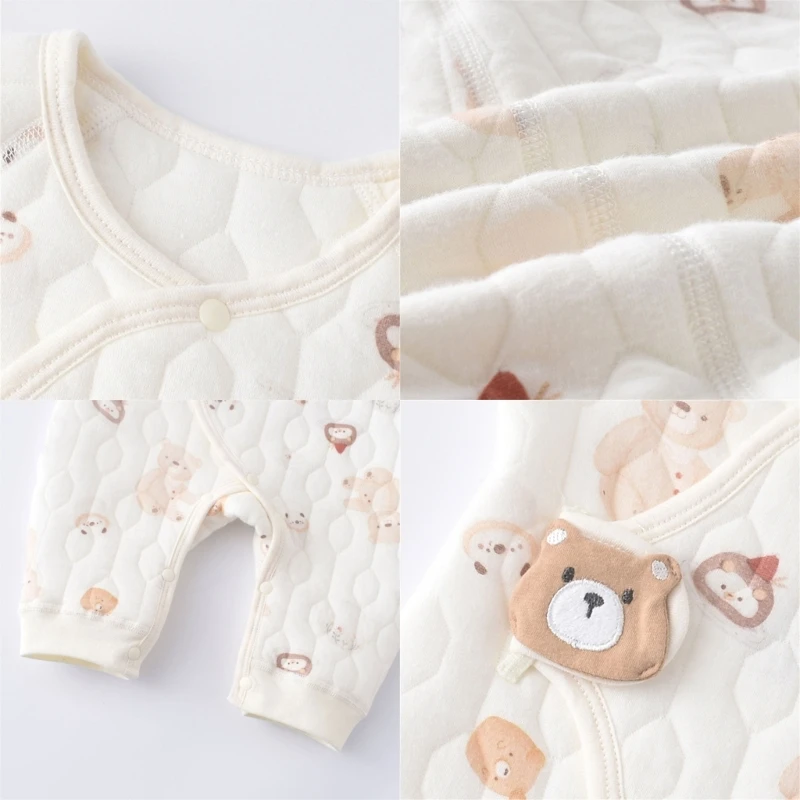 0-1 개월 동안 만화 패턴 Romper 아기 긴 소매 - Baby Clothing Patterns Free 리뷰 및 가격