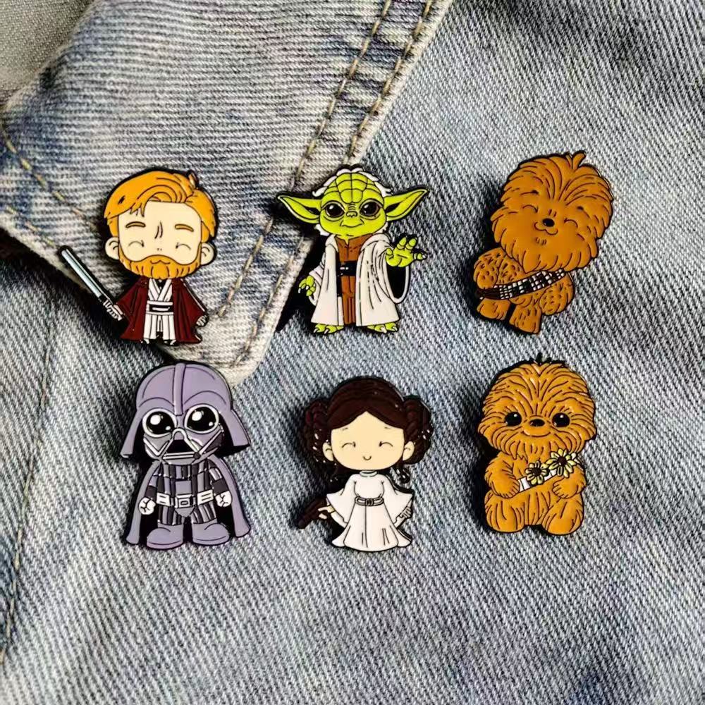 6개/세트 스타워즈 배지 브로치 수집용 SF 주얼리 다 - Baby Yoda Clothing 리뷰 및 가격