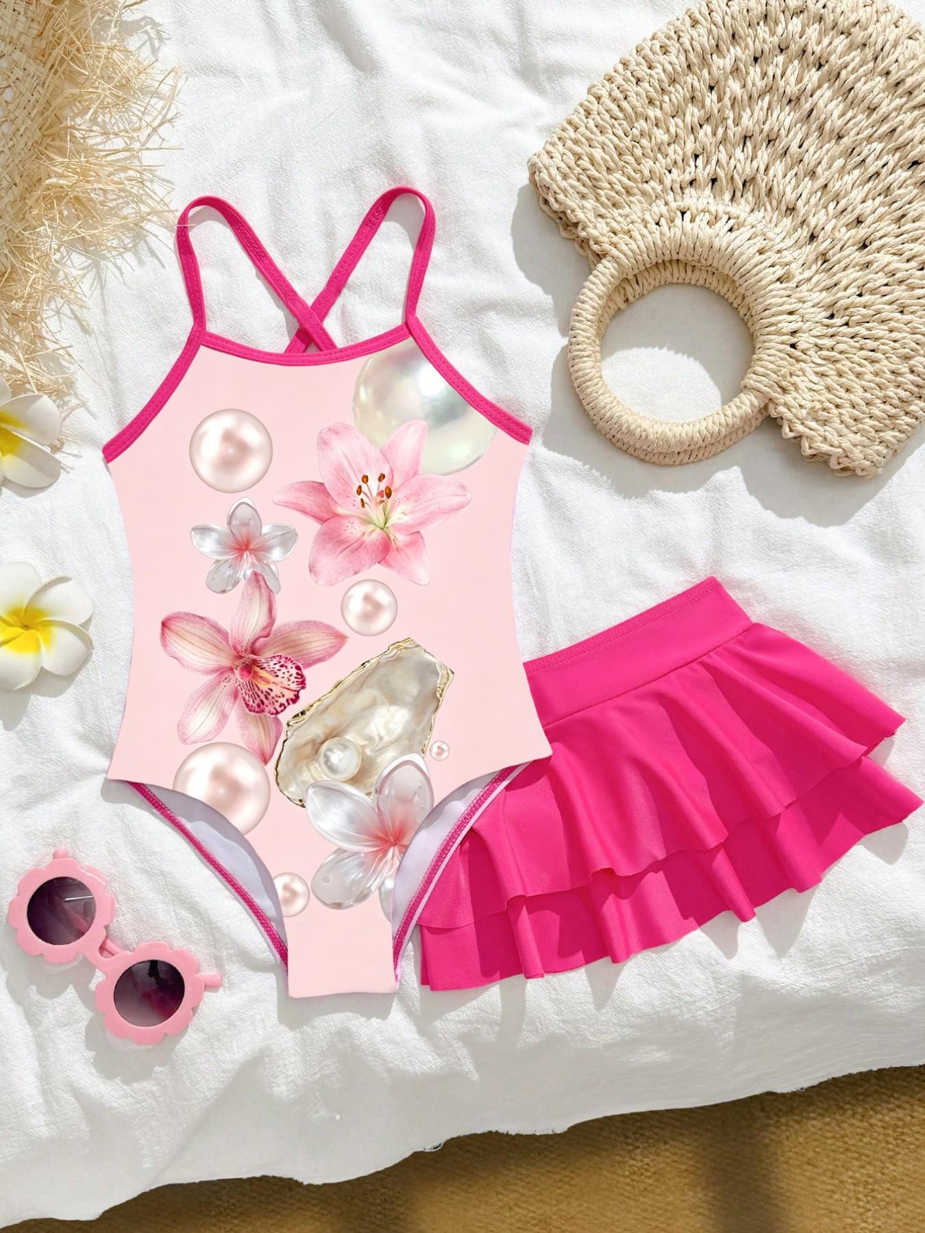 여아 여름 캐주얼 수영복, 여아 서스펜더 원피스 수영복 - Baby Clothing For Sale 리뷰 및 가격