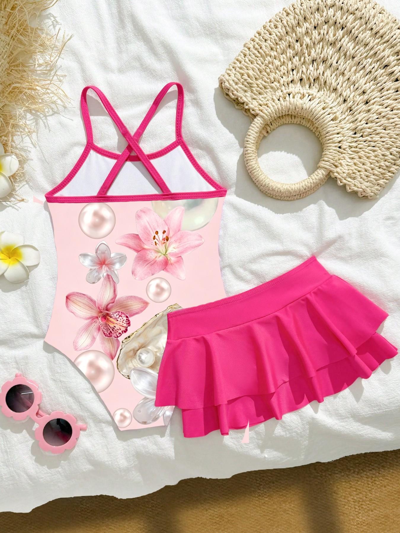 여아 여름 캐주얼 수영복, 여아 서스펜더 원피스 수영복 - Baby Clothing For Sale 리뷰 및 가격
