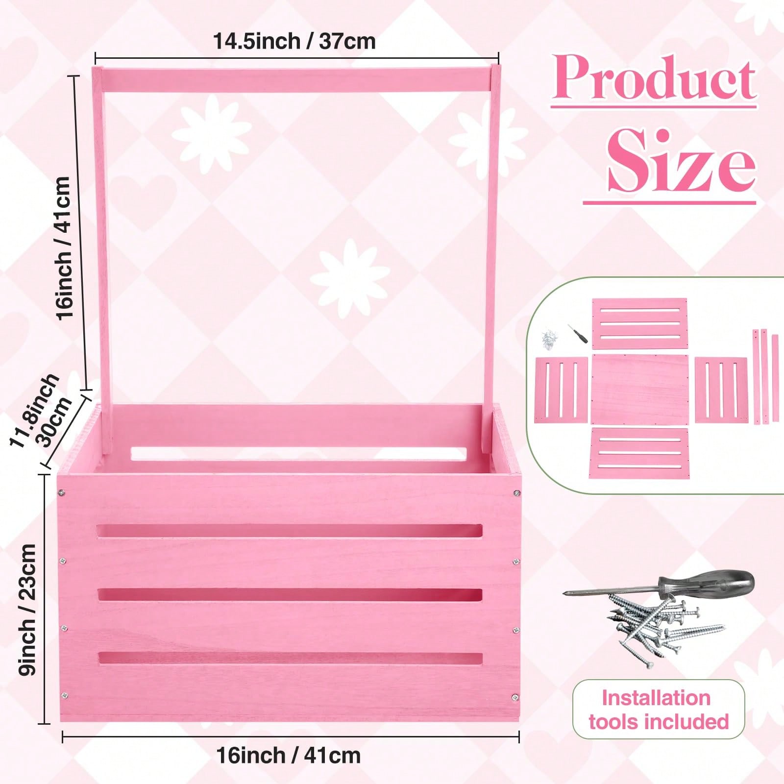 나무로 만든 베이비 샤워 상자 옷장 귀여운 핑크색 나무 - Baby Clothing Rack Gift 리뷰 및 가격
