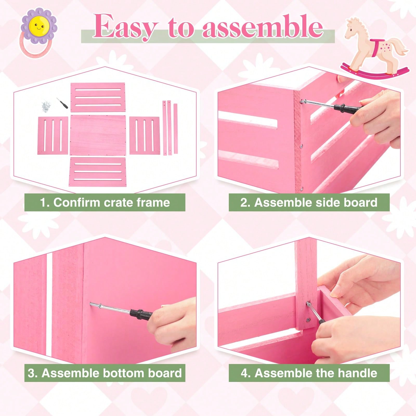 나무로 만든 베이비 샤워 상자 옷장 귀여운 핑크색 나무 - Baby Clothing Rack Gift 리뷰 및 가격