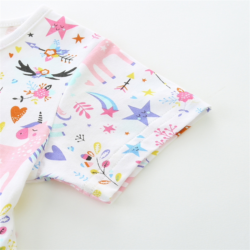 2-7T 점핑 미터 레인보우 반팔 아기 공주 드레스 여 - Baby Clothing Patterns Free 리뷰 및 가격