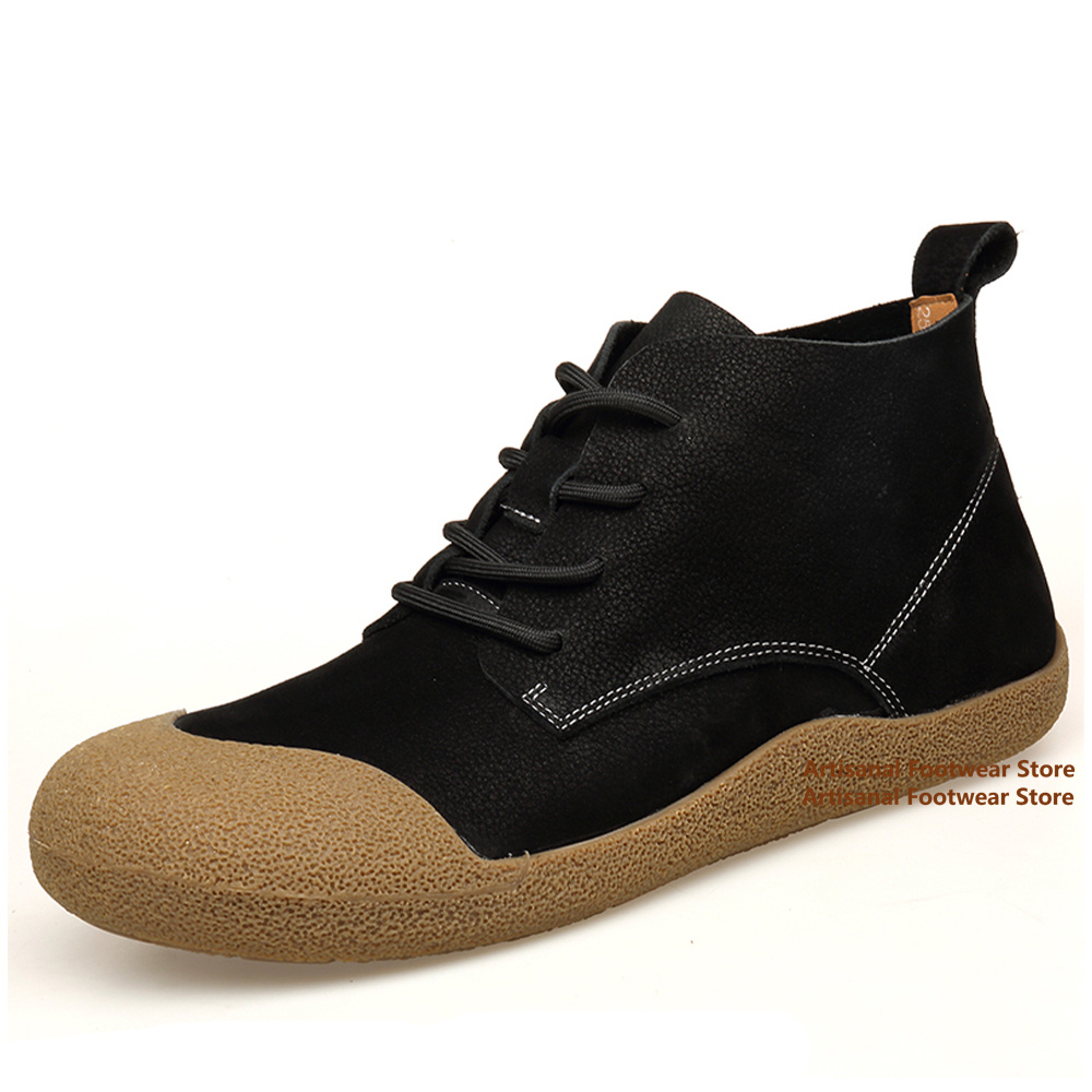 소가죽 레트로 남성 부츠 부드러운 가죽 부드러운 밑창  - Soft Sole Booties 리뷰 및 가격