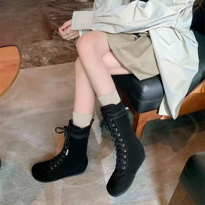 패션 인사이드 키높이 부티 가을 신상 라운드 토 레이스 - Soft Sole Booties 리뷰 및 가격